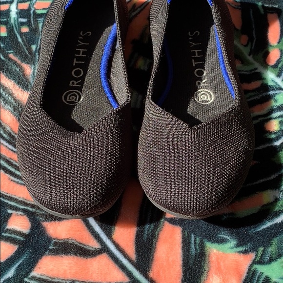 ROTHYS Black Ballet Flats Size 6 - Picture 6 of 8